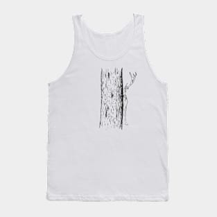 Funny Deer Hunting Drawing Tank Top